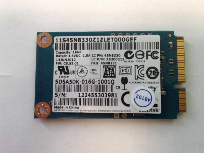 SSD SOLID STATE DRIVE 16GB